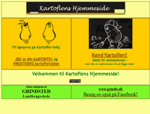 Tablet Screenshot of kartoffelinfo.dk